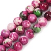 Synthetic Fossil Beads Strands G-L028-8mm-01-2