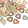 32Pcs 8 Colors Alloy Enamel Connector Charms FIND-TA0003-57-12