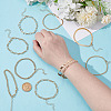 10Pcs Bohemian Style Alloy Chain Bracelets Kit for Women BJEW-UN0001-68G-4