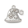Brass Micro Pave Cubic Zirconia Charms KK-H521-02B-P-1