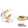 Copper Geometric Micro Zircon Stud Earrings KI5789-2-1