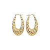 Textured Iron Hoop Earrings for Women WGCB37A-01-6