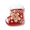 Christmas Theme Opaque Resin Cabochons LS-RESI-E043-01H-1