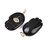 Natural Obsidian Pendants G-Z134-05B-2