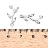 Brass Clear Cubic Zirconia Branch Links Connectors X-KK-S359-156P-RS-3