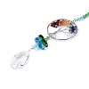 Chakra Natural Mixed Stone Chips Tree of Life Suncatcher HJEW-N005-01-5