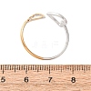 304 Stainless Steel Cuff Open Rings for Women SA-CBABC9E-05A-GP-3