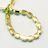 Golden Tone Iron Acrylic Claw Chains CHC-R007A-04-3