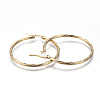 201 Stainless Steel Big Hoop Earrings EJEW-A054-07A-G-2