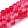 Baking Paint Imitation Jade Glass Round Bead Strands X1-DGLA-N003-6mm-06-1