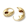 Rack Plating Brass Oval Hoop Earrings EJEW-L224-84G-2