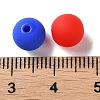 Rubberized Style Imitated Silicone Acrylic Beads MACR-D029-01L-3