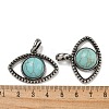 Synthetic Turquoise Pendants G-G147-07AS-04-3