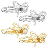 4Pcs 2 Colors Alloy Alligator Hair Clips OHAR-HY0001-06B-1