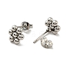 Tarnish Resistant 201 Stainless Steel Flower Stud Earrings with 304 Stainless Steel Pins for Women EJEW-C033-01P-2