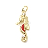 Brass Micro Pave Cubic Zirconia Pendants KK-A278-04G-01-1