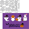 Halloween Theme Carbon Steel Cutting Dies Stencils DIY-WH0309-220-2