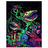 Polyester Glow in The Dark Wall Tapestry AJEW-WH0042-47C-2