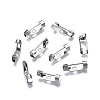 304 Stainless Steel Brooch Pin Back Safety Catch Bar Pins STAS-S117-020-1