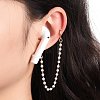 Creative Round Plastic Pear Beads Earring Strap EJEW-JE04693-4