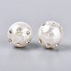 ABS Plastic Imitation Pearl Round Beads SACR-T017-76B-2