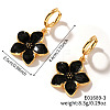 Floral Field Style High-end Daily Brass Hoop Earrings QW9195-3-1