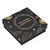 Gold Stamping Planet Cardboard Jewelry Packaging Boxes CON-T002-01F-1