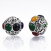 Tibetan Style Alloy Beads TIBEB-N006-002A-01-4