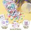 700Pcs 7 Styles Opaque Resin Cabochons CRES-CD0001-07-7