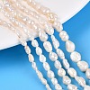 Natural Baroque Keshi Pearl Beads Strands PEAR-N031-01-1