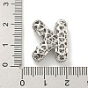 Platinum Plated Brass Micro Pave Cubic Zirconia Pendants KK-L073-001P-K-3