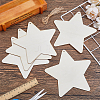 15Pcs Unfinished Wood Pendant Decorations WOOD-DC0001-25A-4