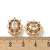 Brass Micro Pave Cubic Zirconia Beads KK-K378-06G-3