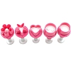 Plastic Cookie Fondant Stamper Set BAKE-PW0008-32-5