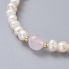 Stretch Grade A Natural Freshwater Pearl Bracelets BJEW-JB04623-01-2