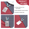 8Pcs 8 Styles 201 Stainless Steel Pendants STAS-DC0016-10-6