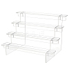 4-Tier Transparent Acrylic Minifigures Display Risers ODIS-WH0043-15B-1