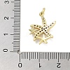 Rack Plating Brass Clear Cubic Zirconia Pendants KK-M293-09G-3