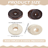 160Pcs 2 Colors Wood Beads WOOD-LP0001-25-2