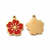 Ion Plating(IP) 304 Stainless Steel Enamel Charms STAS-F291-06G-02-1