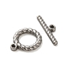 Non-Tarnish 304 Stainless Steel Toggle Clasps STAS-Q324-06P-2