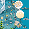 36Pcs 12 Style 304 Stainless Steel Charms STAS-TA0002-86-5