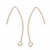 Brass Earring Hooks KK-N231-08-NF-2