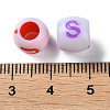 Opaque Acrylic European Beads SACR-P031-10A-3