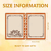 Wooden Commemorative Cards Book WOOD-WH0045-06-2