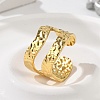 304 Stainless Steel Open Cuff Rings RJEW-R014-02G-02-2