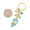 2Pcs Alloy Enamel Charm Keychains KEYC-JKC01093-3