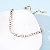 304 Stainless Steel Pave Clear Cubic Zirconia Tennis Bracelets BJEW-G754-03G-03-3