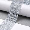 Transparent Electroplate Glass Beads Strands GLAA-H021-01A-PL03-3