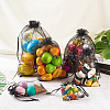 60Pcs 6 Styles Organza Bags Jewellery Storage Pouches Wedding Favour Party Mesh Drawstring Gift OP-TA0001-06-8